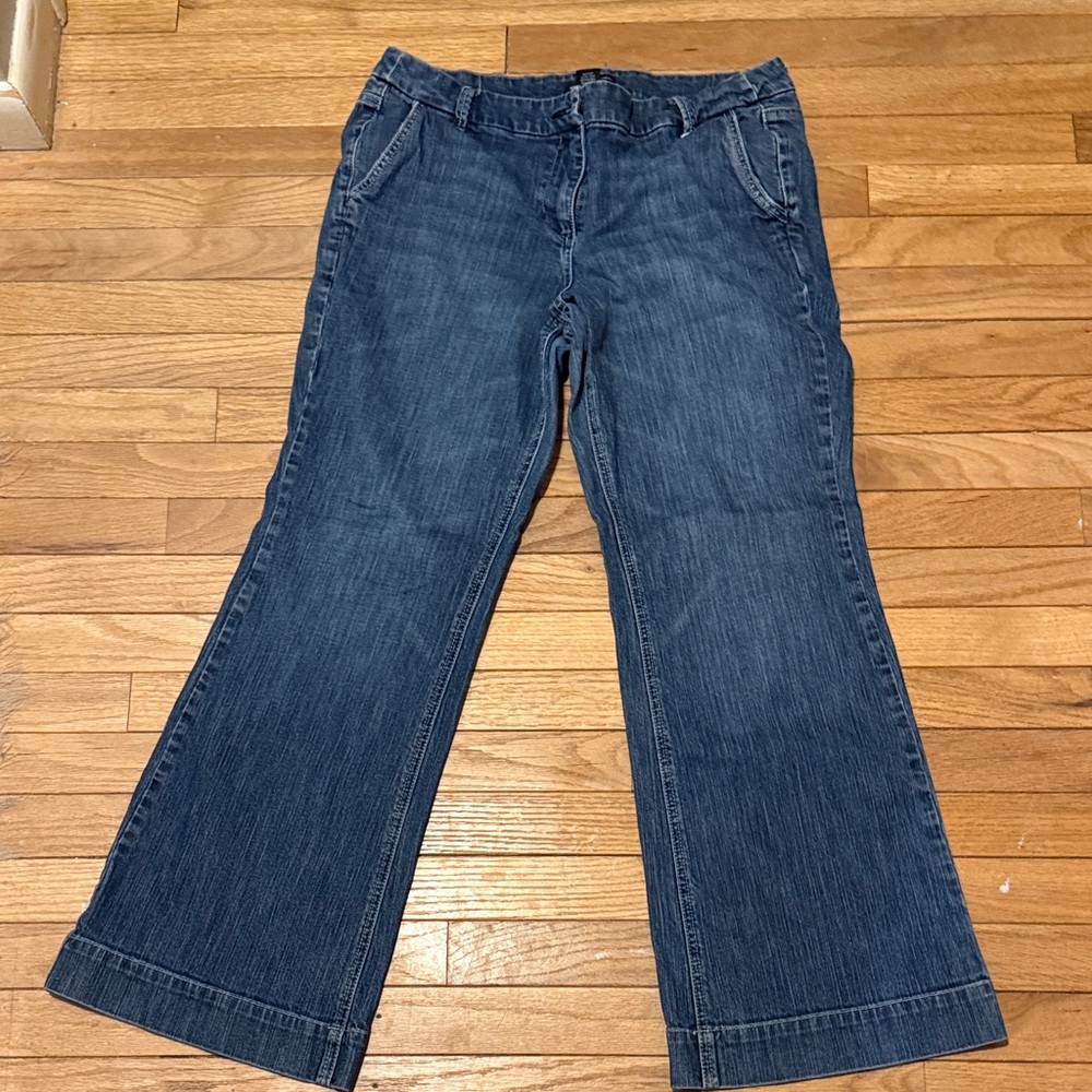 New York & Company Dark Blue Flare Jeans